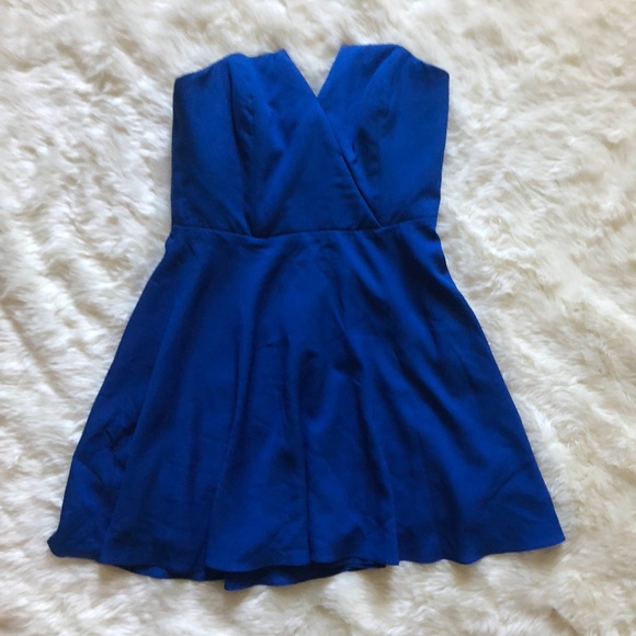 Naven Bombshell Circle Skirt Dress in Vegas Blue - Picture 2 of 6